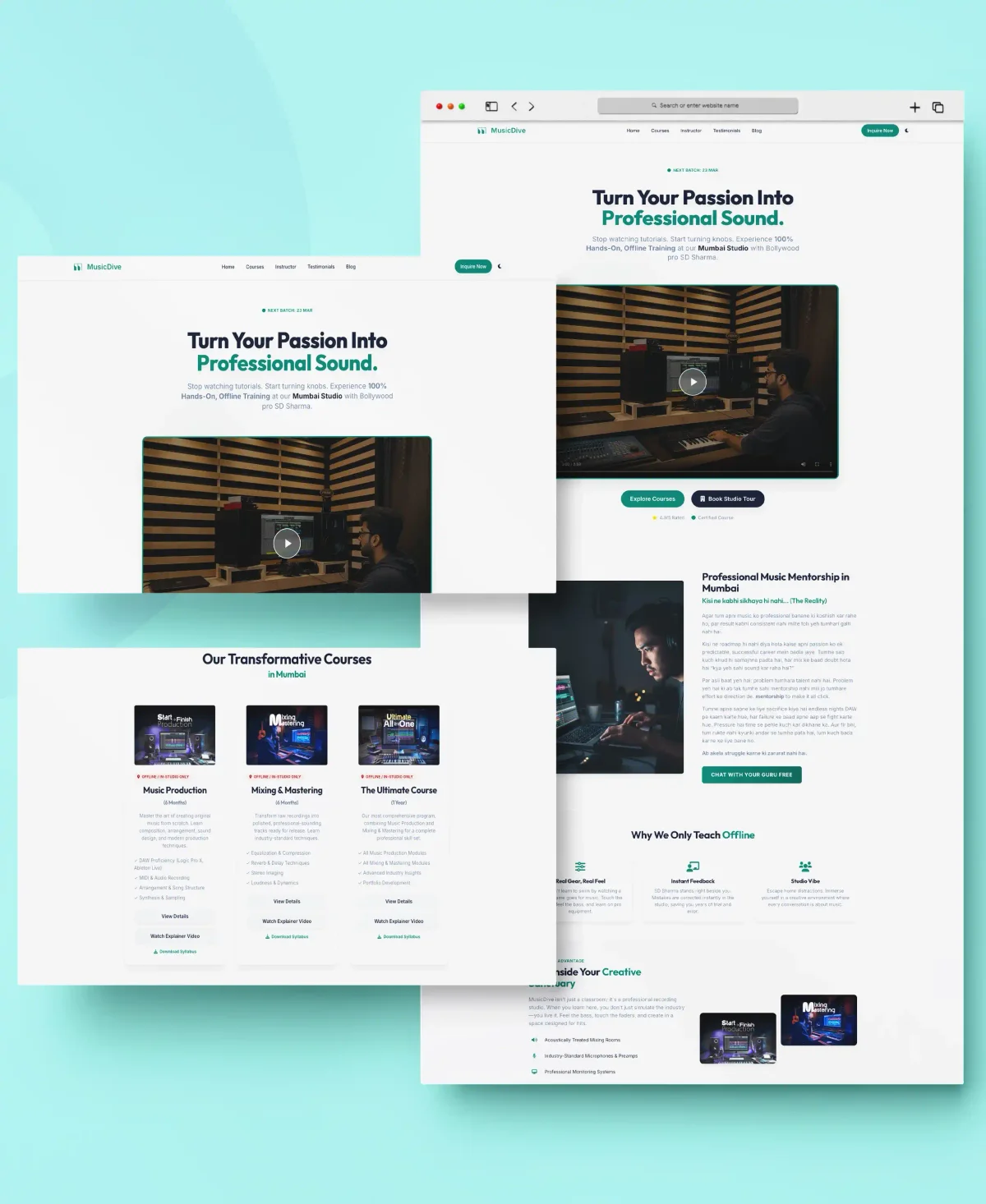Music Course Mockup